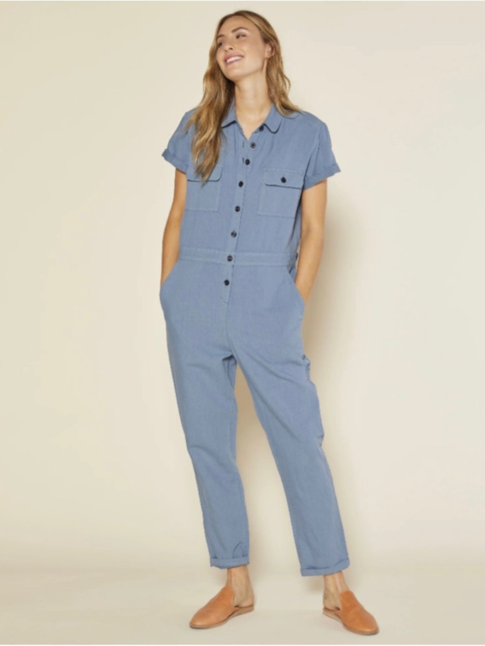 outerknown s.e.a. coveralls cotton linen jumpsuit